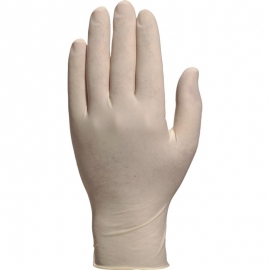 Rękawice jednorazowe z lateksu chlorowane niepudrowane VENICLEAN V1340 - 100 szt.